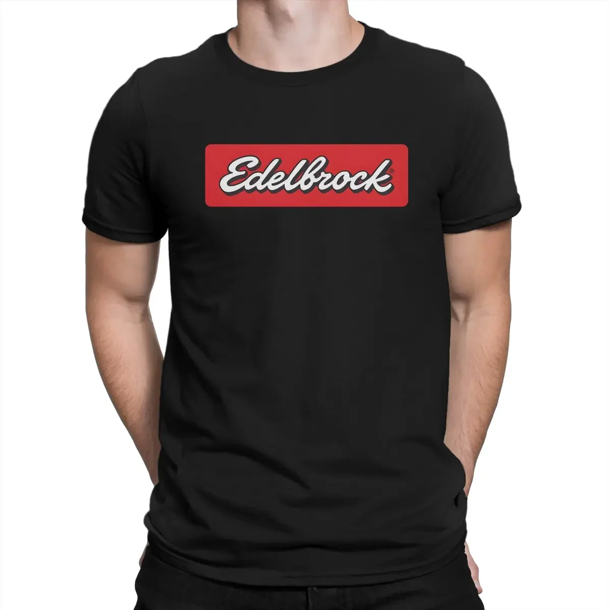 

EDELBROCK PRO DRAG RACING хлопковые топы забавные с коротким рукавом футболки с округлым вырезом Men Edelbrock. Png футболка подарок идея Футболка harajuku