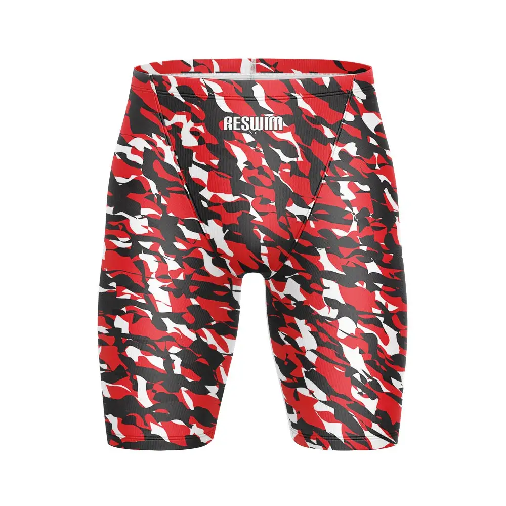 Mens Swim Jammer Swimsuit Shorts Athletic Training Beach Tights Shorts Man Summer Swimming Trunks Swim Diving Surfing Pants
