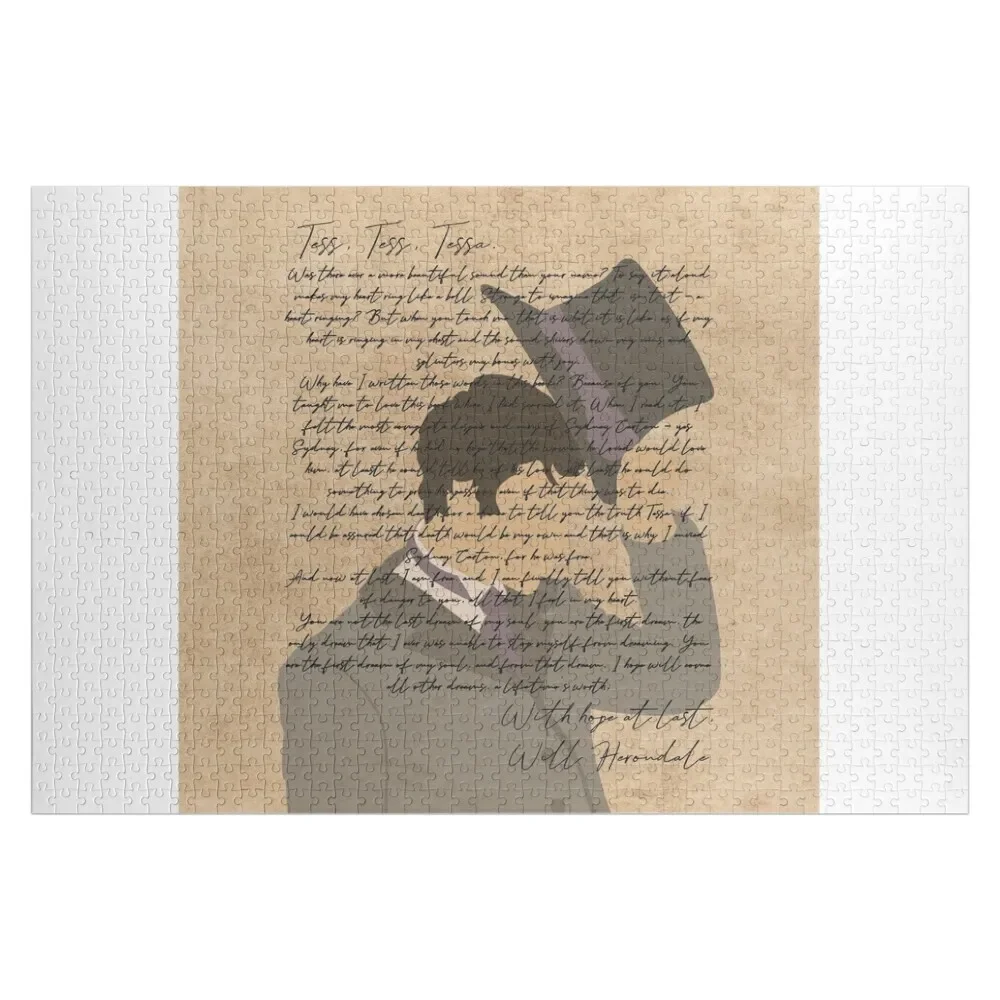 

Will Herondale’s Letter to Tessa Jigsaw Puzzle Woods For Adults Custom Gift Wooden Decor Paintings Wood Animals Puzzle