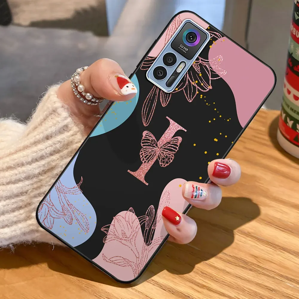 Luxurious Soft Silicone Bumper Phone Case with Elegant Letter Design - Premium Protection