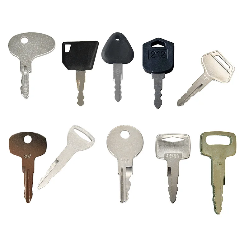 11PC Ignition Keys Set Compatible with JCB Equipment Compatible with Mitsubishi Forklifts Caterpillar
