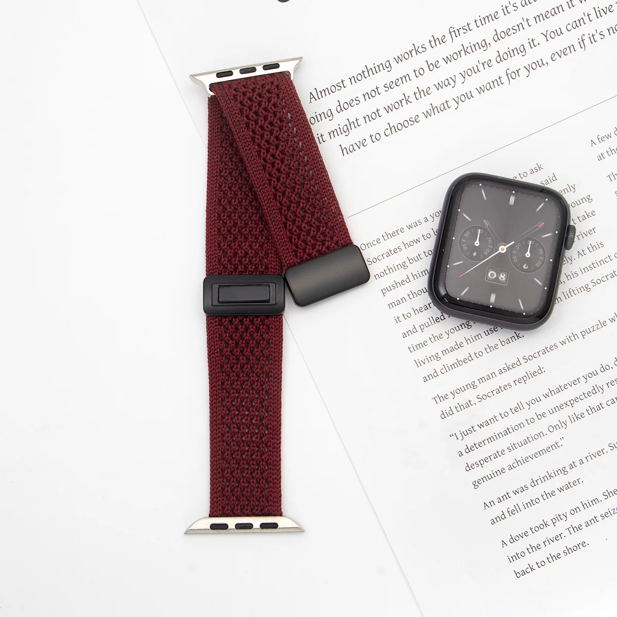 Braided Loop Nylon Strap for Smartwatch - Durable and Stylish Replacement Bracelet Band