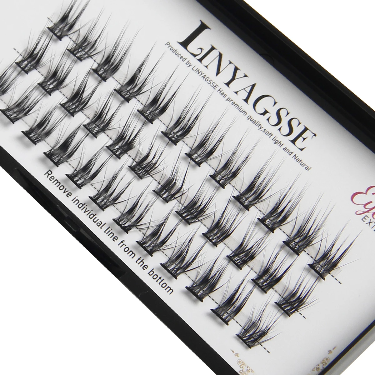 LINYAGSSE LN2350 L Curl Super Cluster Eyelash Extension Natural Mink Eyelash  Individual Lashes Makeup Tools Cilias Volume - AliExpress