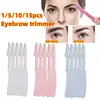 1/5/10/15pcs Eyebrow Trimmer Makeup Tools Foldable Eye Brow Razor Body Hair Face Safe Removal Shaver Blades Brow Shaping Knife 1