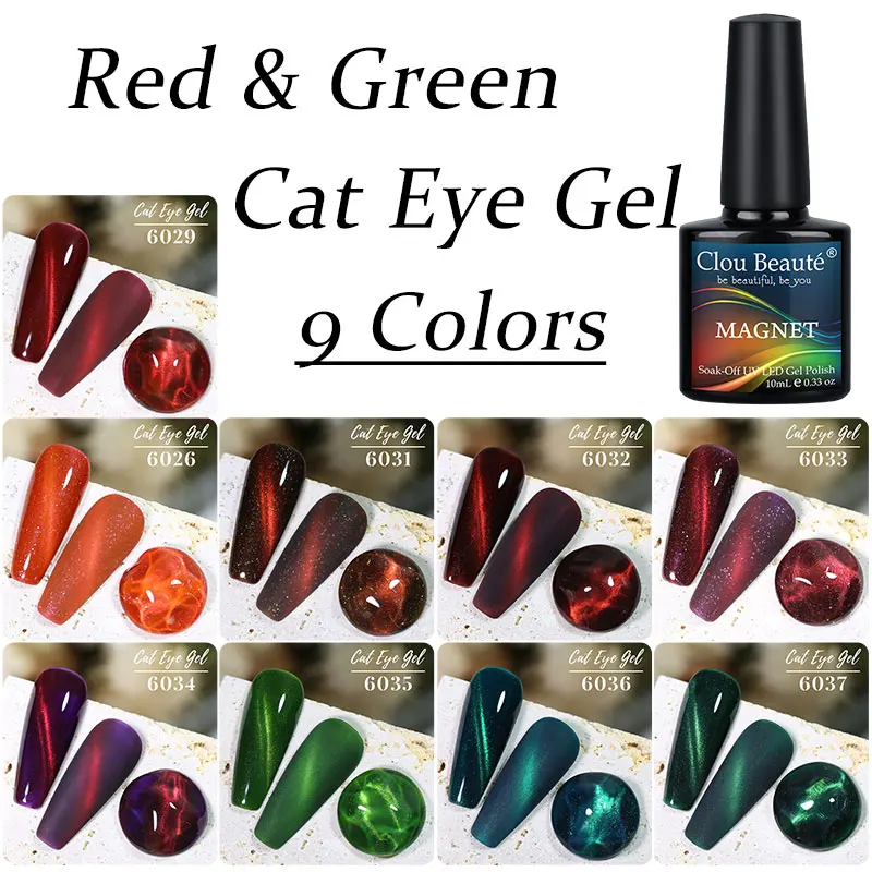 10ml Cherry Ruby Crystal Cat Eye Gel Nail Polish Chameleon Magnetic Gel  Soak Off UV LED Nail Varnish Gel For Manicure - AliExpress