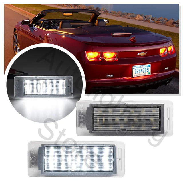 Camaro License Plate Light 2X LED License Number Plate Light For