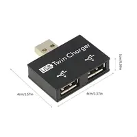 69HA USB Hub Adapter Converter Male To Twin Dual 2 Port For PC Computer Accessory USB 2.0 Splitter Hub 2 USB 2.0 Port - Image 6