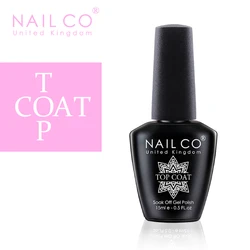 Premium 15ML Gel Nail Polish - High - Quality Semi - Permanent UV Varnish in Elegant Glass Bottle (Top Coat)