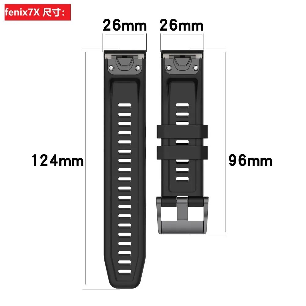Quick Fit Silicone Strap - Universal Smartwatch Bracelet Replacement