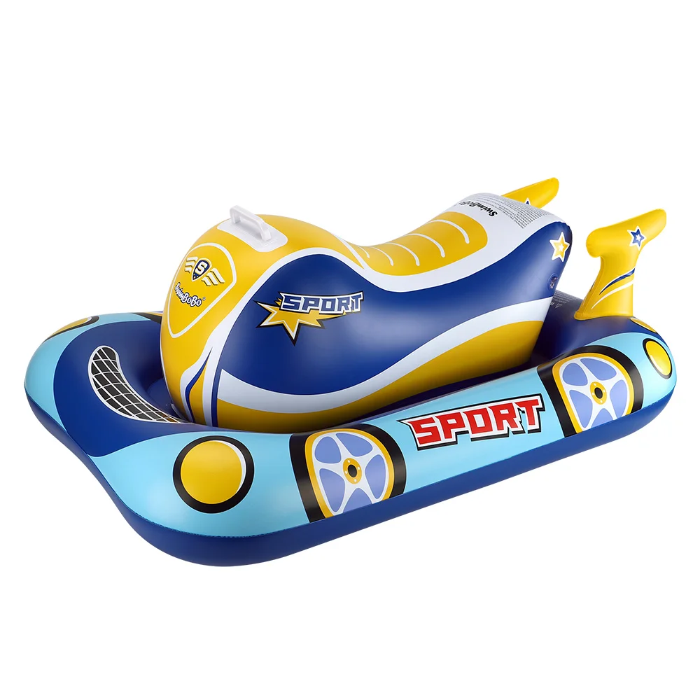 Swimbobo Kids Inflatable Swimming Seat Float New Cool Motorboat Ring Floating Thicken PVCFor Summer Baby Swim CircleWater Toy - Image 6