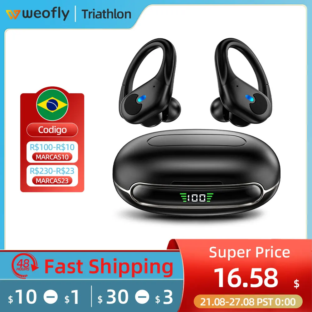 WeoflyTriathlonEarphonesWirelessBluetoothHeadsetWirelessSports