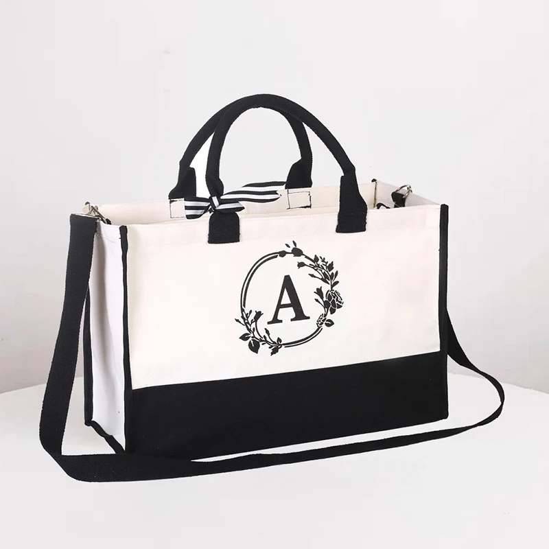 Customized Tote Bag – Large Capacity Women's Handbag with Print Letter Logo, Two-Sided ... - SKU CTB02011 - UGI Packaging
