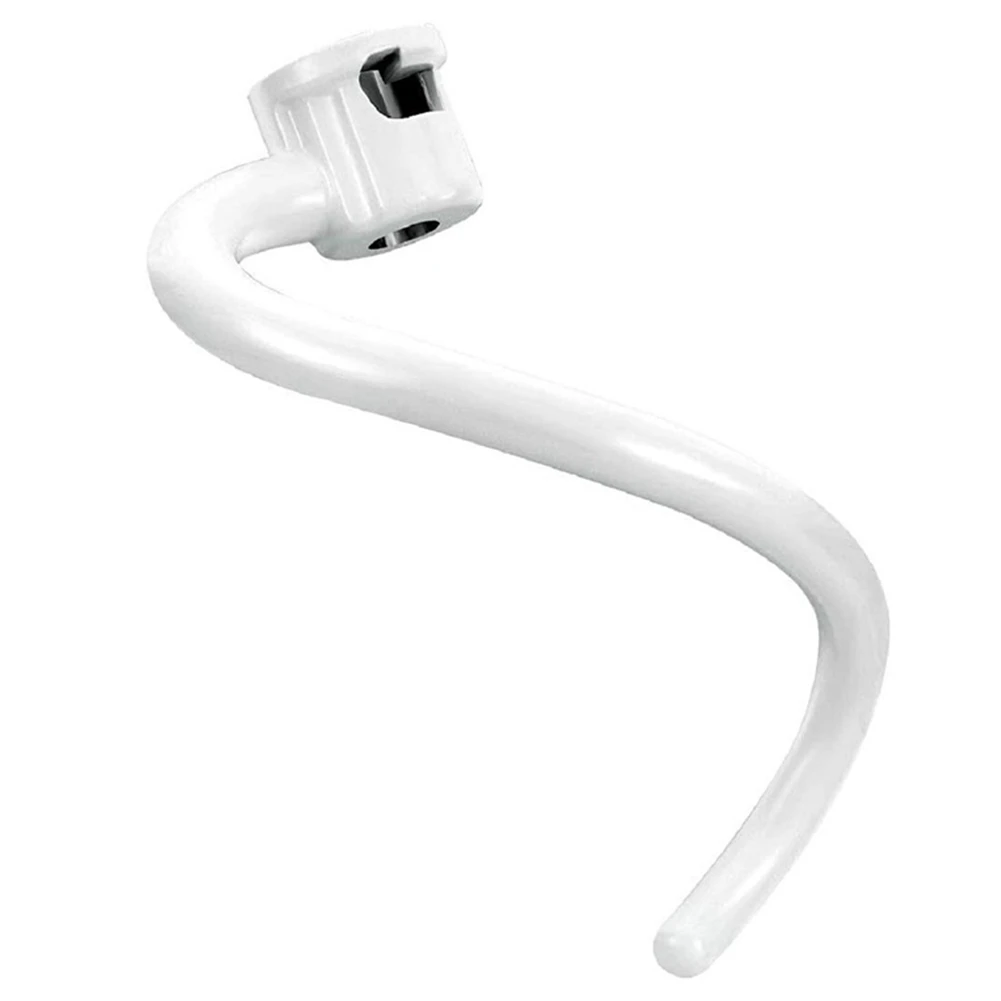 AB43-키친에이드 6QT 수직 리프팅 믹서 볼 KV25G0X KV25G8X KV25H0X KP26M1X KP26M8X용 나선형 코팅 금속 반죽 후크