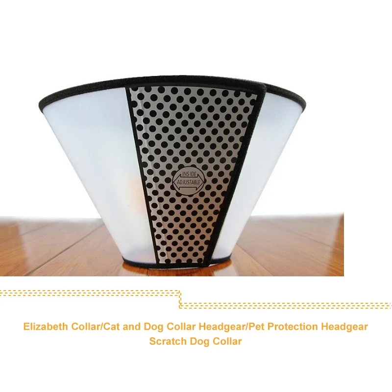Vivifying Cat Cone Adjustable Recovery Pet Cone Lightweight Plastic Elizabethan Collar For Cats Dogs Pet Accessories pet collar