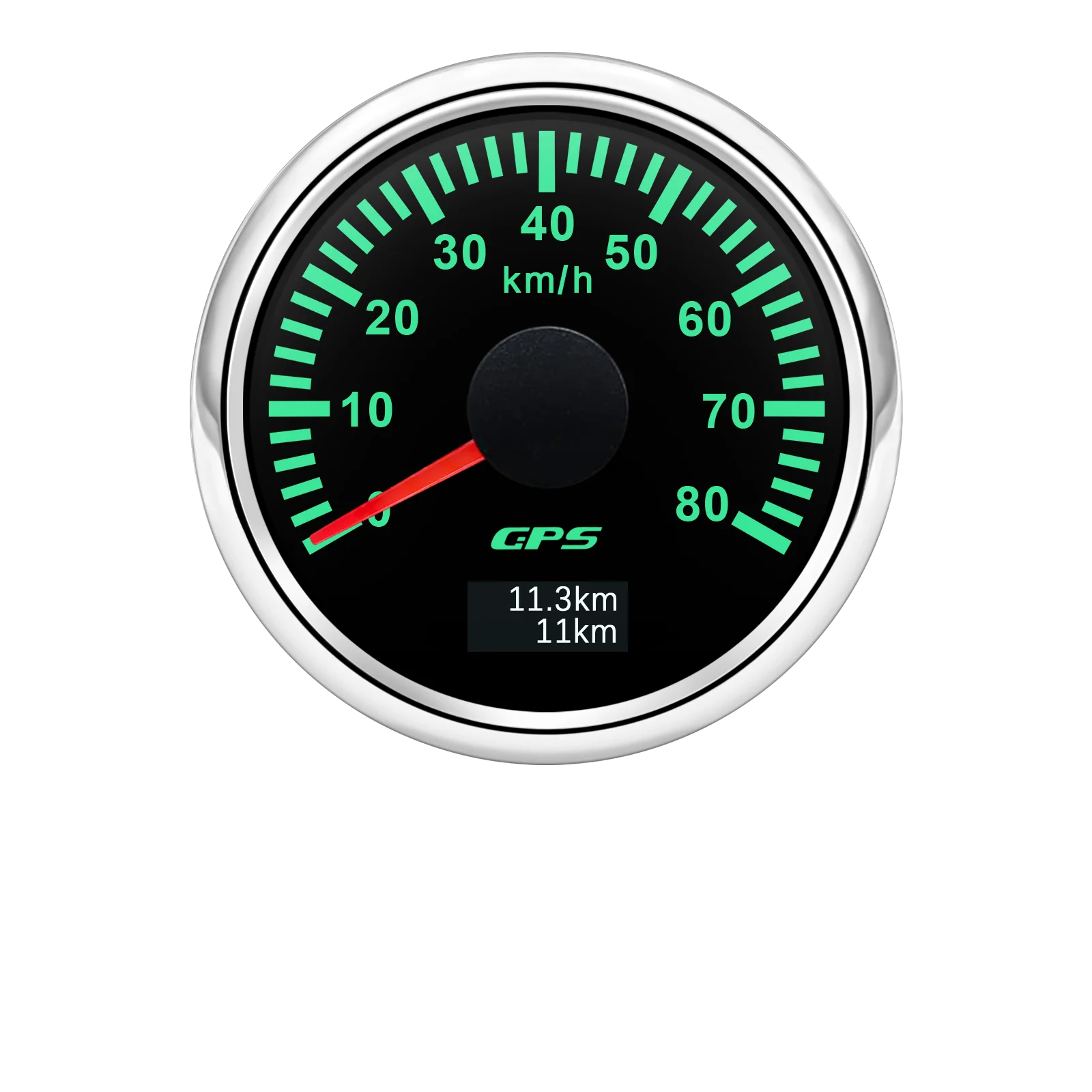 30/60/80/120/200 km/h GPS-Tachometer mit GPS-Antenne für 12 V 24 V Auto Boot Marine wasserdichter Geschwindigkeitsmesser Kilometerzähler 7 Farben LED – Detail 14
