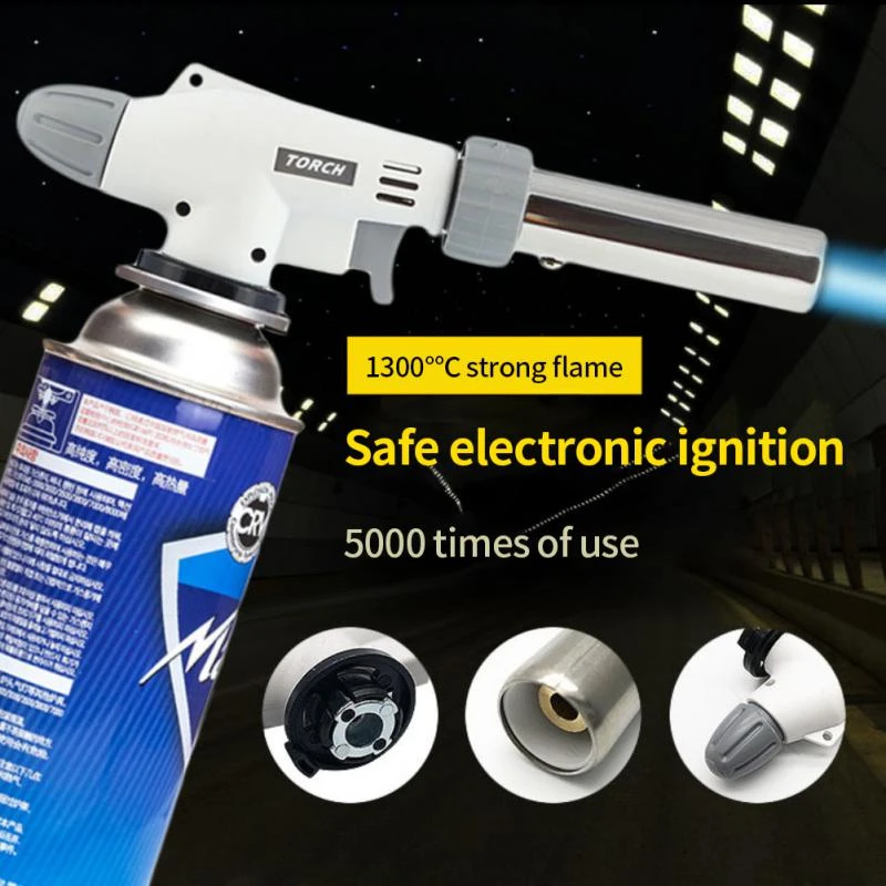 Portable Metal Flame Gun Butane Burner High Temperature Welding Gas