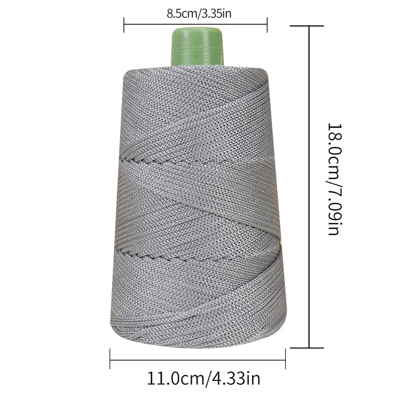 250g 경량 아이스 실크 원사 여름용 DIY 손뜨개 햇빛 가리개 가방 신발 쿠션 공예 로프 속이 빈 울 크로셰 쿠션