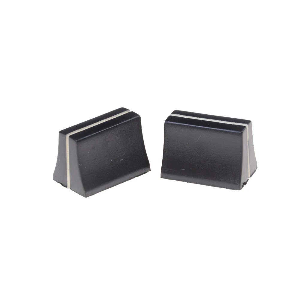 Potentiometer knob cap 10pcs black slide mixer fader 19mmLx12mmW for 4mm shaft WF switch