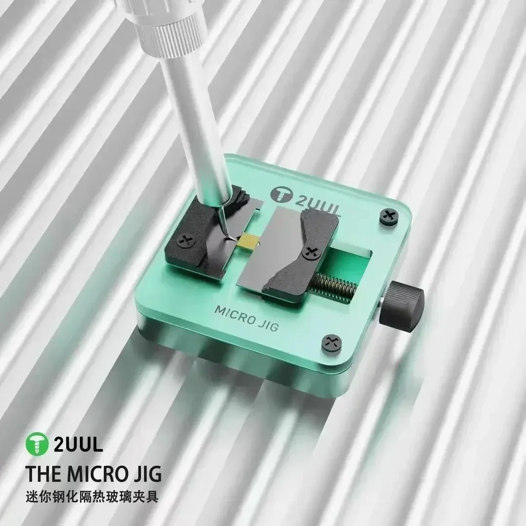 2UUL BH03 BH04 더 원 지그 모바일 폰 수리 홀더, 마더보드 칩 CPU IC 리볼링 도구용 열 차단 유리 클램프
