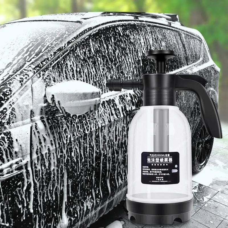 

Foam Sprayer Car Wash Watering Can Snow Foam Pressure Spray 2 Switching Modes Car Wash Hand Pressurized Bottle Soap Sprayer