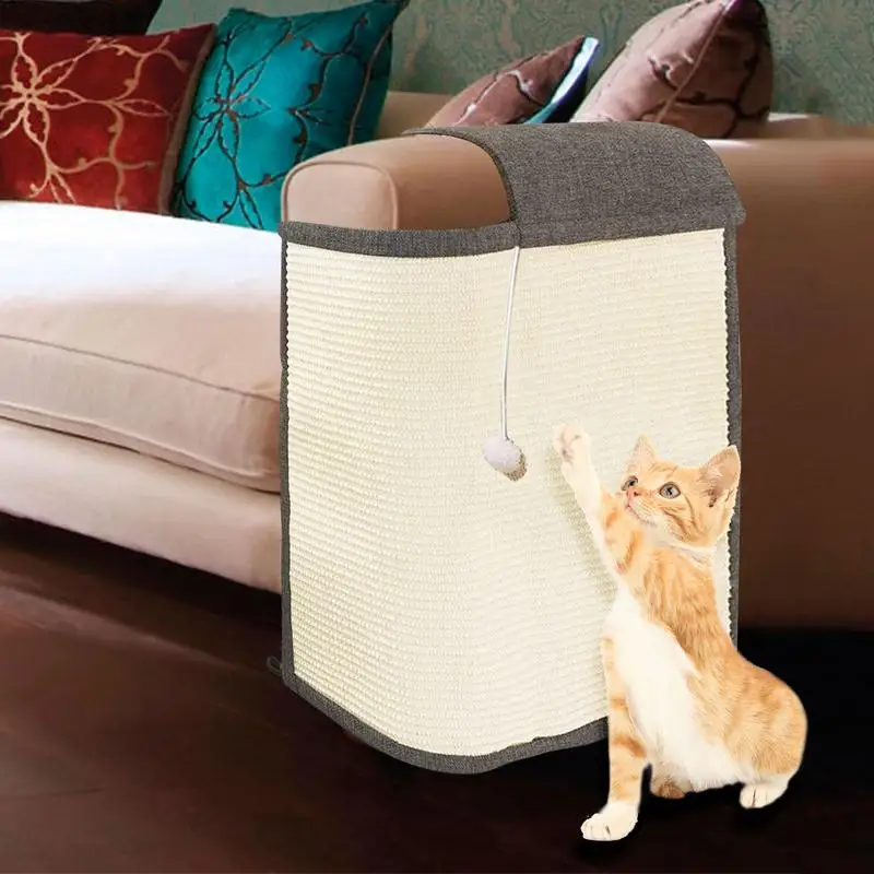 

Cat Scratch Furniture Protector Sisal Cat Scratch Furniture Protectors with a Ball for Sofa Durable Anti Scratch Carpet