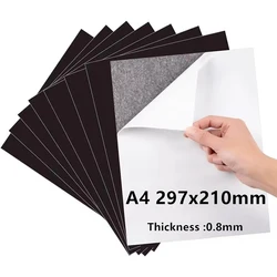 A4 Self - Adhesive Magnetic Sheets for Crafts and Decor - Easy Peel and Cut (0.8mm A4 Adhesive)