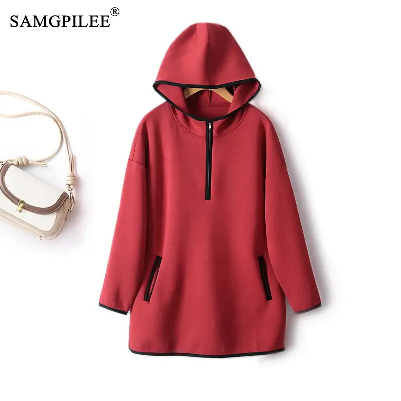 women's-sweatshirt-2023-autumn-winter-contrasting-zipper-pullover-air-cotton-straight-solid-hooded-zip-up-midi-woman-sweater-4xl