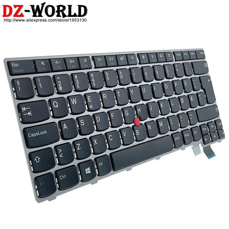 Teclado Portátil Prata para Thinkpad Lenovo 13 Gen T470s s2 ° ° T460s Reino Unido la ch cz Ndc dk Bnl Ele Cfb hu Não - Imagem 6