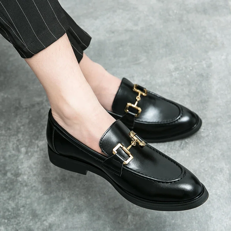 Men shoes Leather Oxford Dress Shoes Comfortable Gentleman's Stylish Business Formal Shoes Men Flats Zapatos Hombre Size 38~46