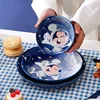 MINISO Disney Mickey Porcelain Bowl Kawaii High Temperature Ramens Bowl Cartoon Large Capacity Tableware Children Ceramics Set 5