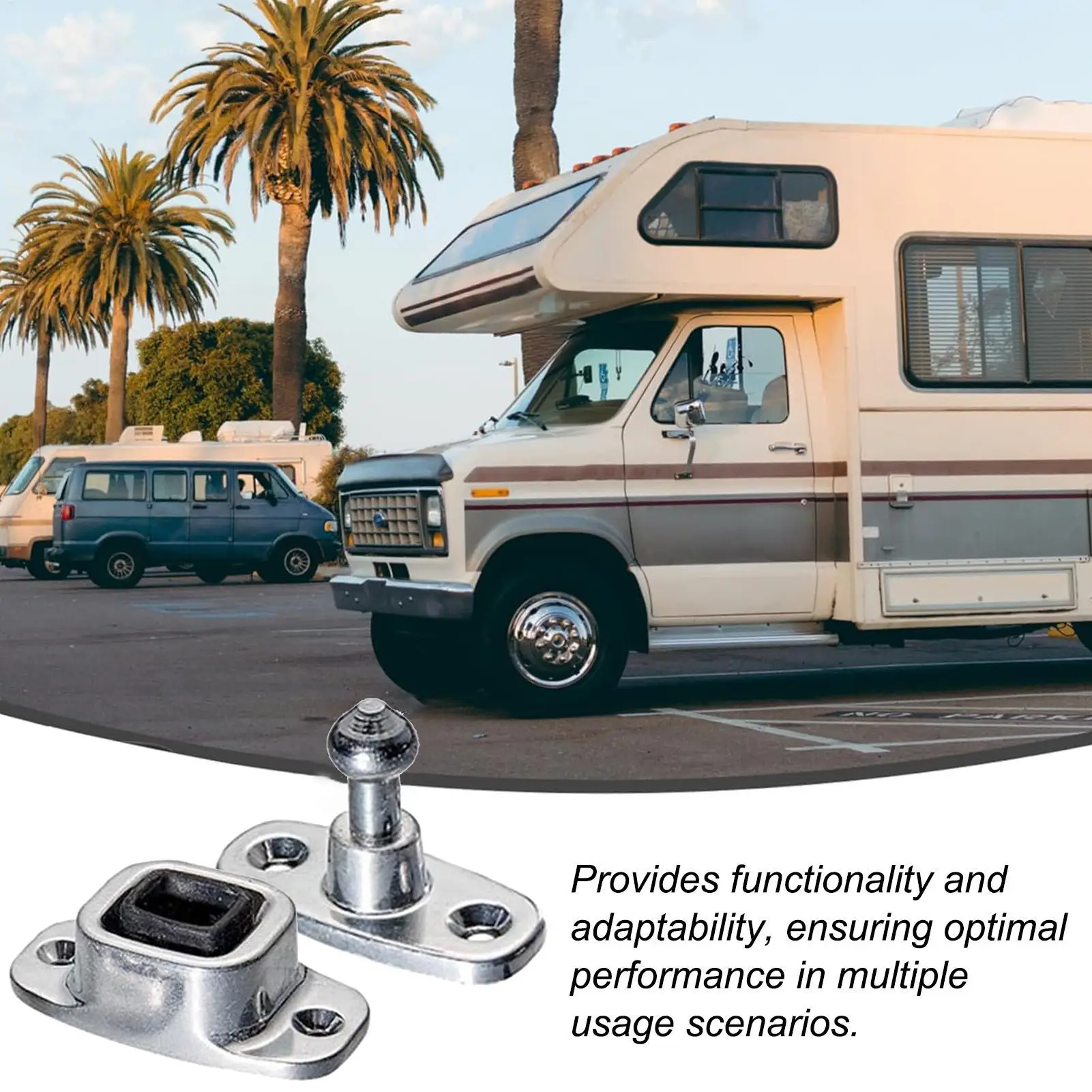 RV Door Holder Catch Trailer Door Latch Door Latch Heavy Duty Enclosed Trailer Door Latch RV Trailer Door Stopper RV Accessories