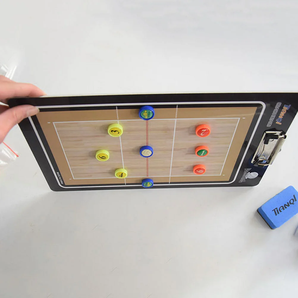 Volleyball Board Coaching Clipboard With Marker Pen Magnetic Notebook Game Training Teach Equipment Sports Supply