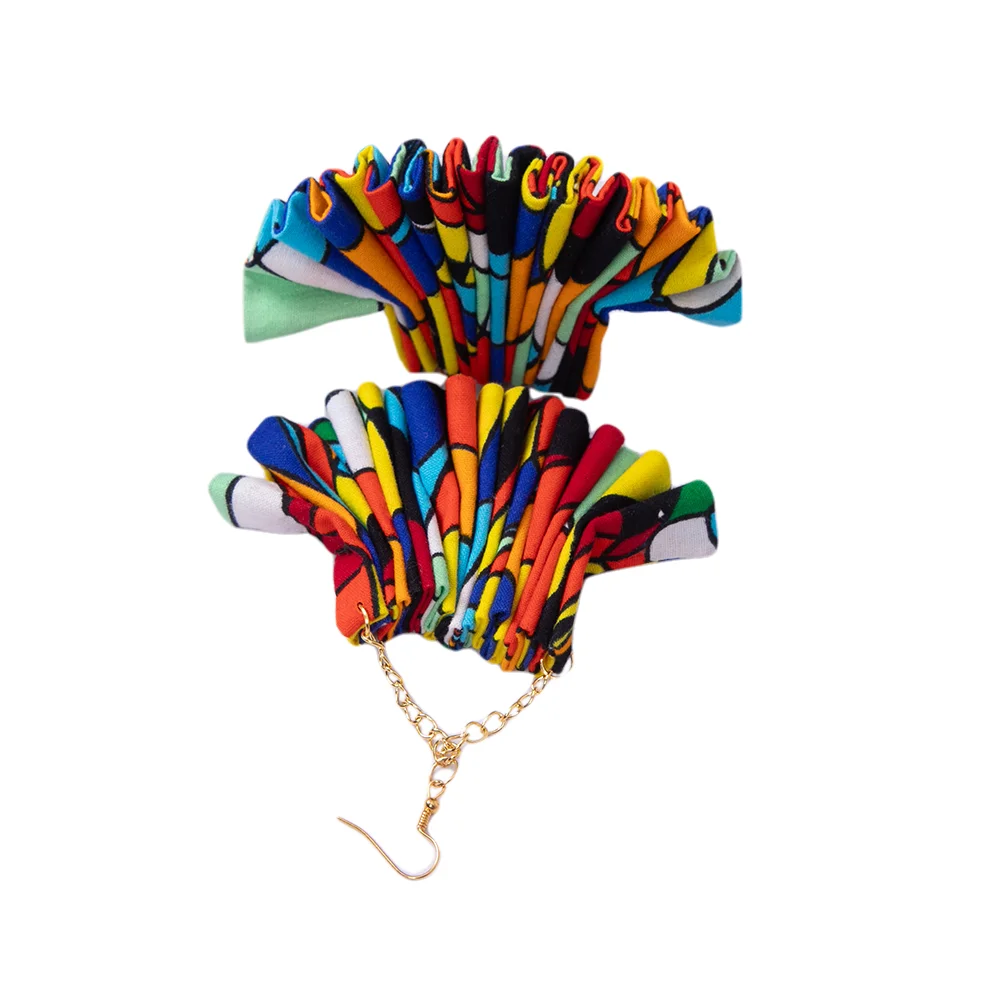 African Print Women's Earrings Stylish Bohemian Colorful Jewelry Made for Women Designer Earrings Wyb882