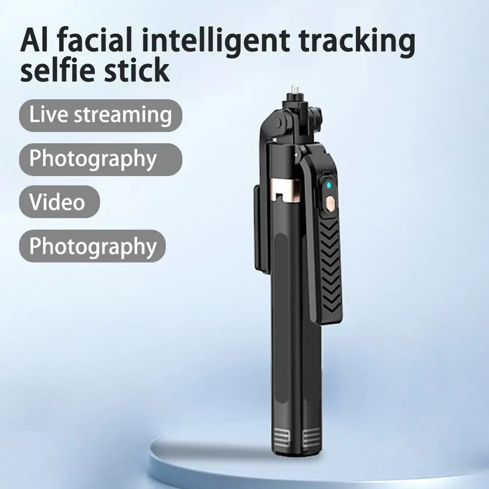 DIXSG Portable Gimbal Selfie Stick AI Face Track 360 Degree Rotation Stabilization 180CM Extension Height Tracking Gim