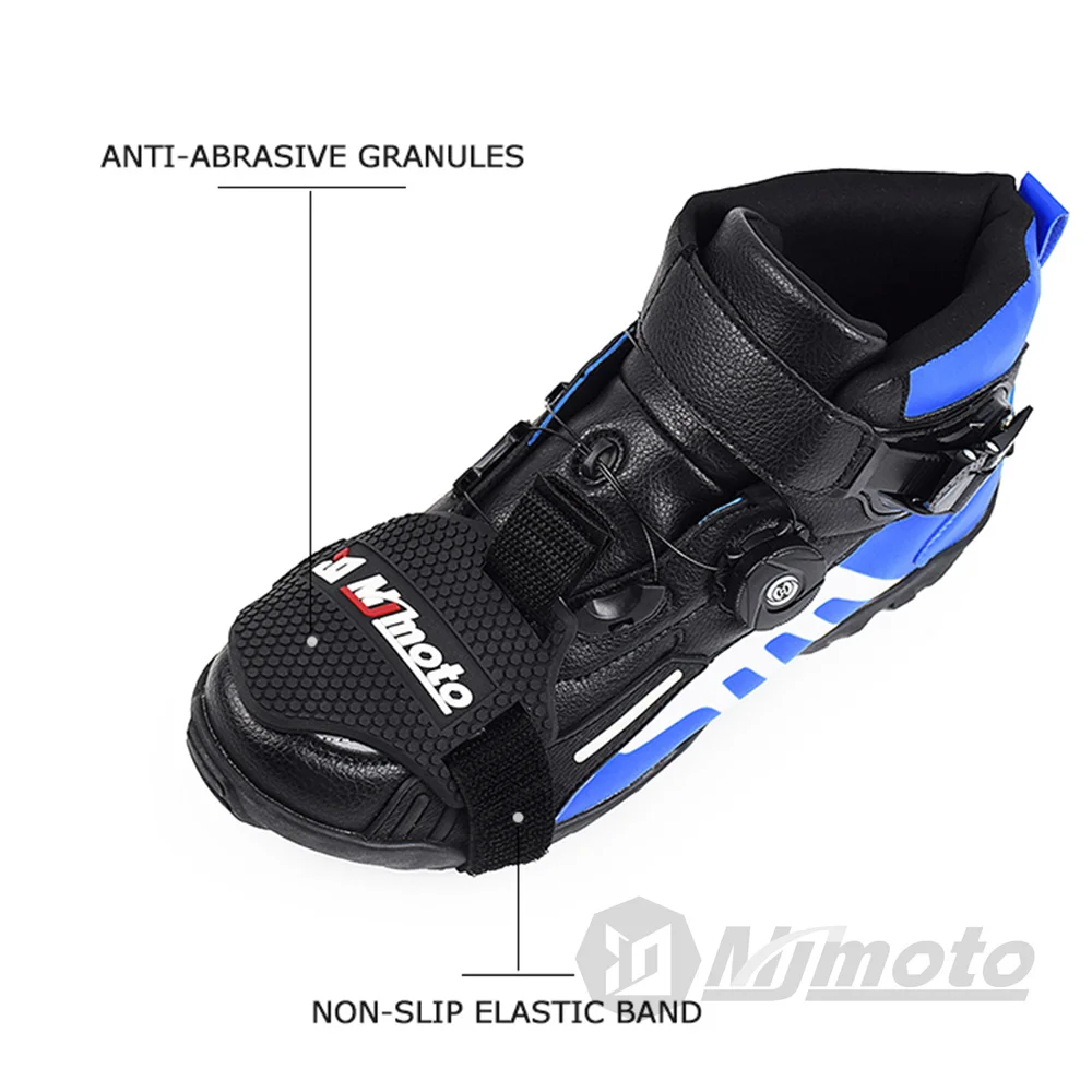 Motorcycle Shoe Cover Guards Motorcycle Gear Shift Pad Adjustable Durable Boot Protector Anti-skid Gear Shifter Elastic Band motorcycle shift pad motorcycle shoe cover