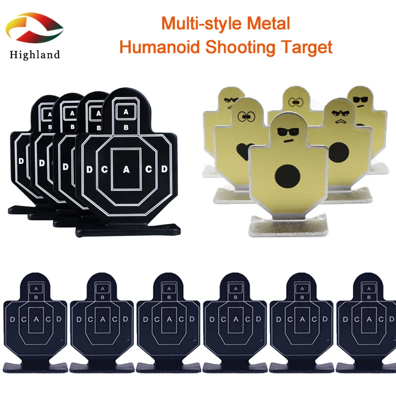 

Multi-Style Metal Humanoid Shooting Target Paintball Training Metal Iron Cs Shooting Target Multi-ring Slingshot Shooting Target