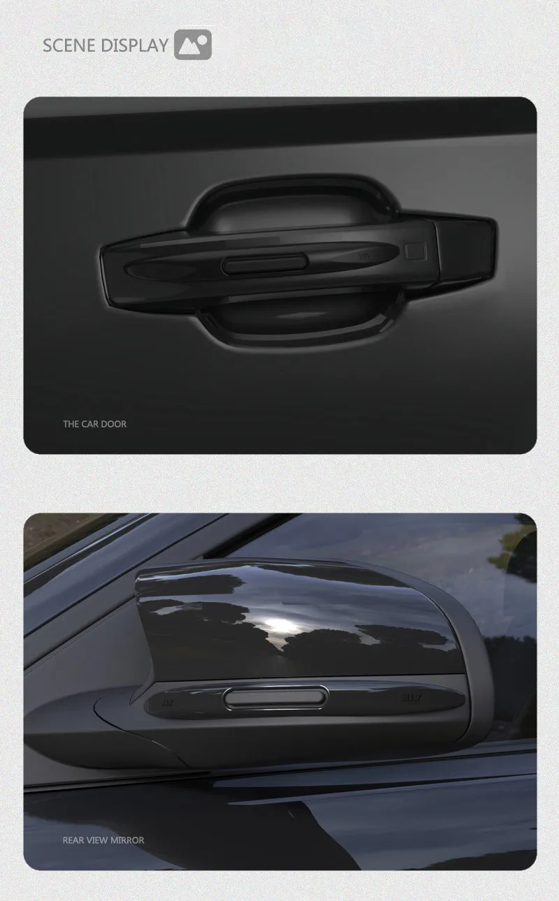 Car Door Anti-Collision Anti-Static Silicone Protection Strip Car Side Protection Strip Rearview Mirror Cover Silicone Sticker car fenders