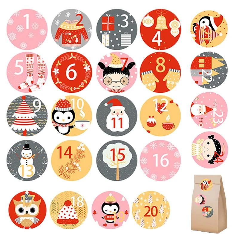 round-christmas-stickers-advent-calendar-stickers-numbers-advent-christmas-aliexpress
