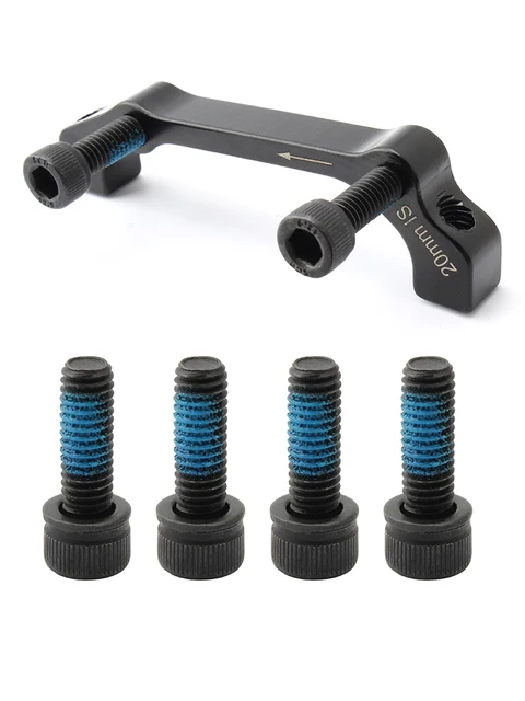 Adattatore Freno A Disco Bici - Per Montaggio 180 Mm, Lega Alluminio, Mountain Bike - Foto 6