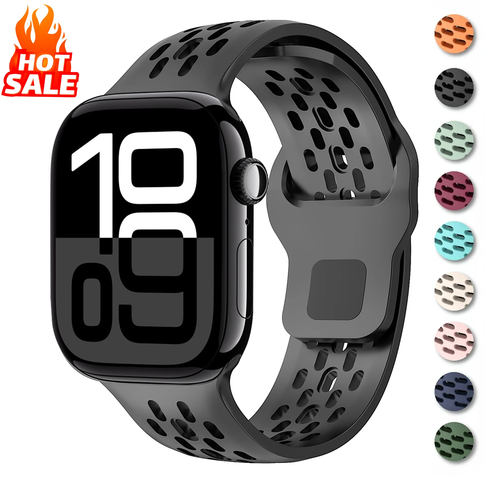 Premium Silicone Sport Strap for Smart Watches - Versatile and Stylish Bracelet Band