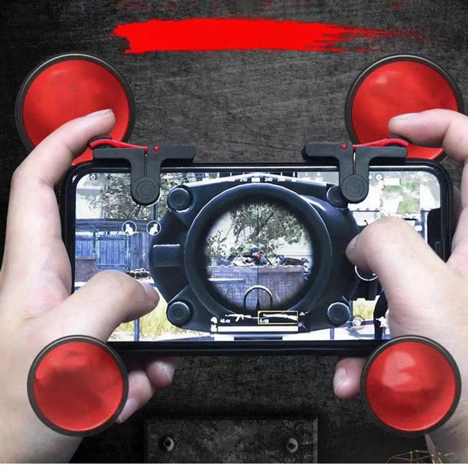 SLD - Controller Di Pad Di Gioco Mobile Pubg Con Pulsante Aim Trigger, Joystick E Pulsanti Sparatutto L1 R1 8288574513627