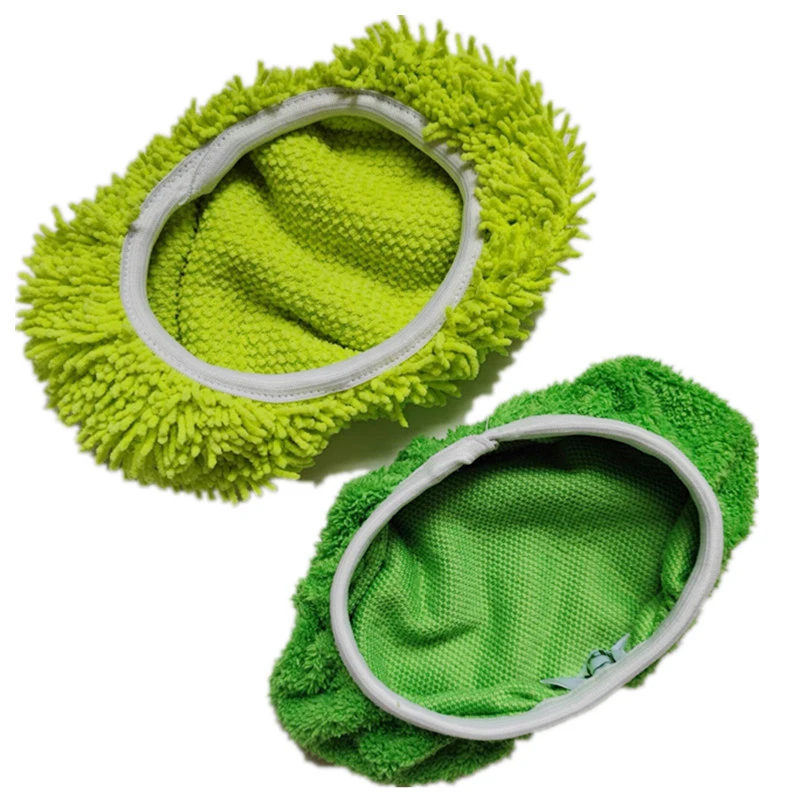 Microfiber Mop Pad Thickened Elastic Band Flat Cleaning Cloth Replacement For Bathroom