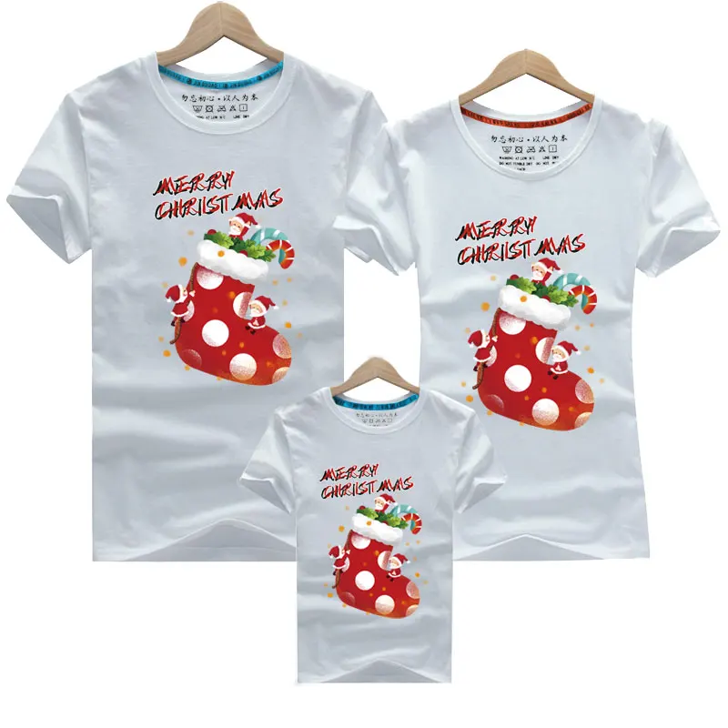 thumbnail image 1 of Ropa navideña a juego para toda la familia, camiseta para adultos y niños, mameluco para bebé, ropa para padre, hijo, madre e hija, tops, disfraz de Año Nuevo, 1 of 5