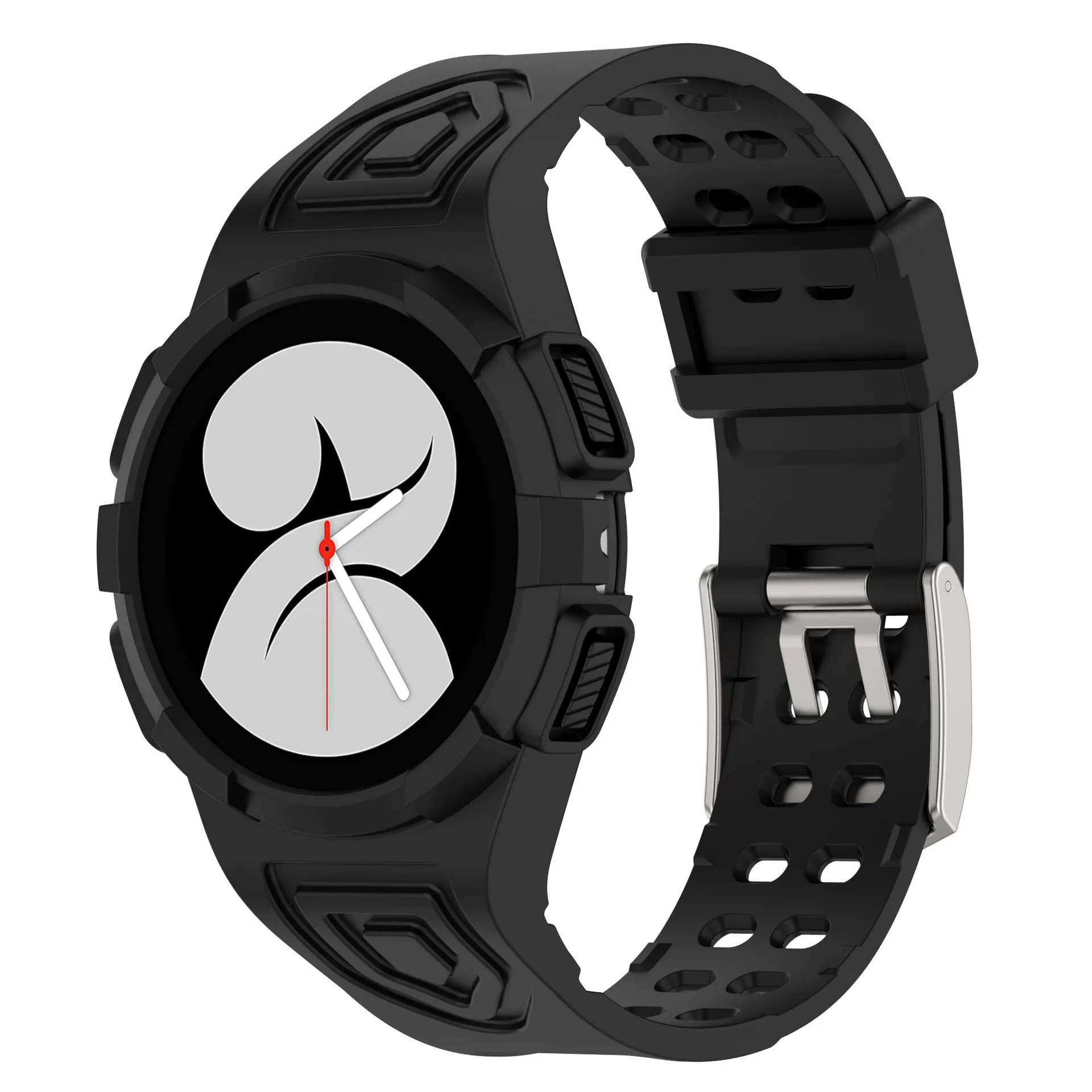 Transparent Case Cover+Strap for Samsung Galaxy Watch 4 Classic 46mm TPU correa sport bracelet Galaxy watch 6 5 4 44mm 40mm band