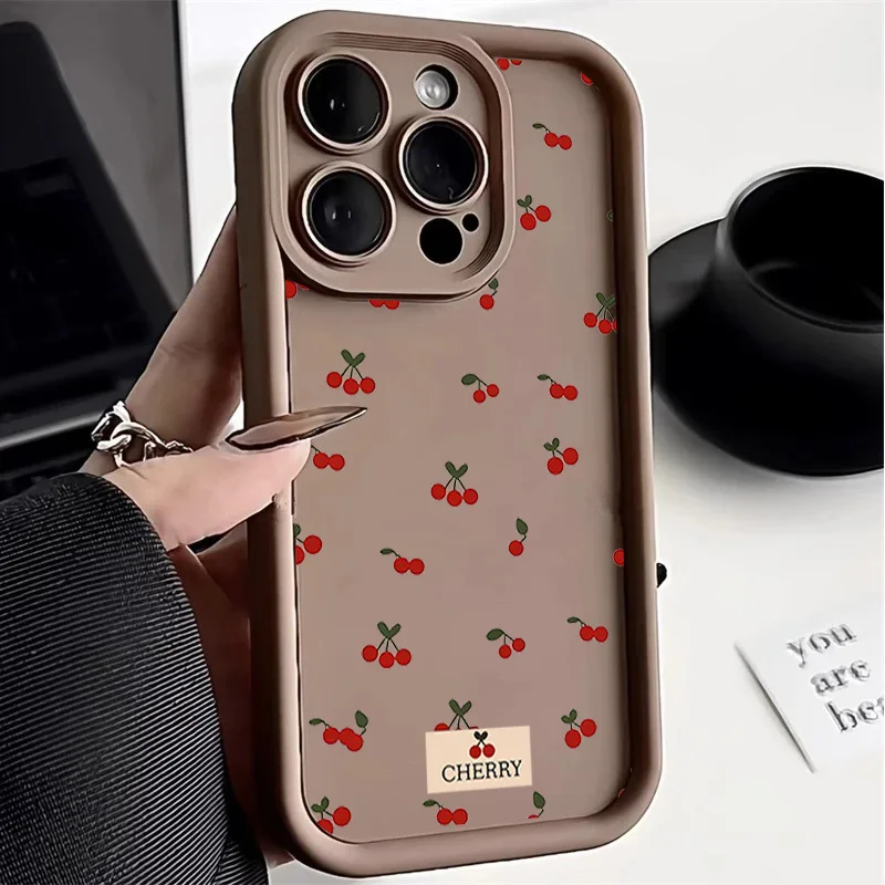 Strawberry Blueberry Silicone Phone Case Cover