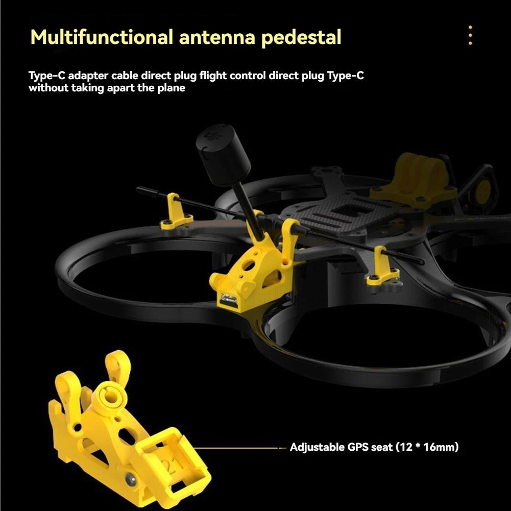 【독점 거래】{FPV 레이싱 드론용 SpeedyBee Bee35 Pro 3.5인치 프레임 키트용, O3 HD VTX 드론 부품용