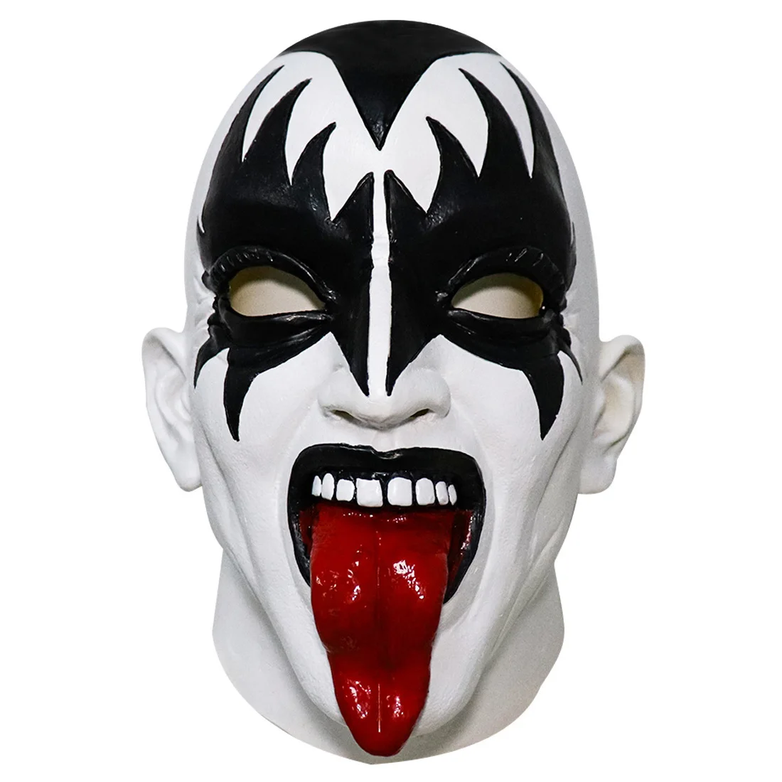 CGMGTSN Kiss Band Gene Simmons Punk Máscara Cosplay Cantor Chaim Witz Rock  Bar DJ Festa Carnaval Látex Máscaras Capacete Halloween Prop - AliExpress, image size:1100x1100