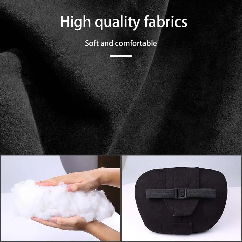 Car Neck Pillow Suede Headrest Car Waist Support Handmade Tool