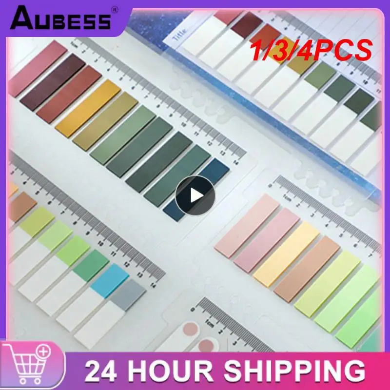 

1/3/4 шт., неоновые маркеры для страниц