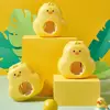 Cartoon Yellow Duck Toothpaste Dispenser Wall Mount No Punching Toothbrush Holders Bathroom Accessories 1